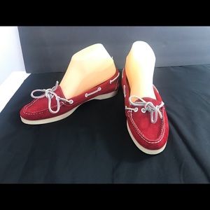 Vintage Polo Ralph Lauren Red Boat Shoes 9 2A